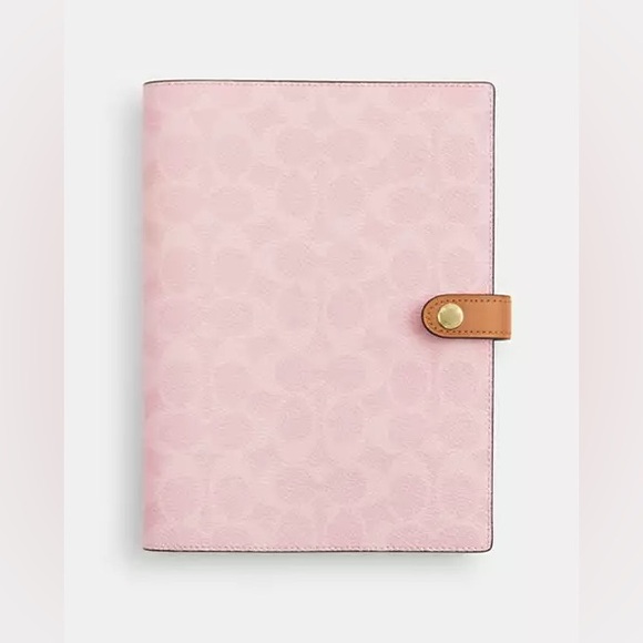 Coach Other - NWT！COACH NOTEBOOK IN SIGNATURE new collection POWDER PINK Valentine's Day gift